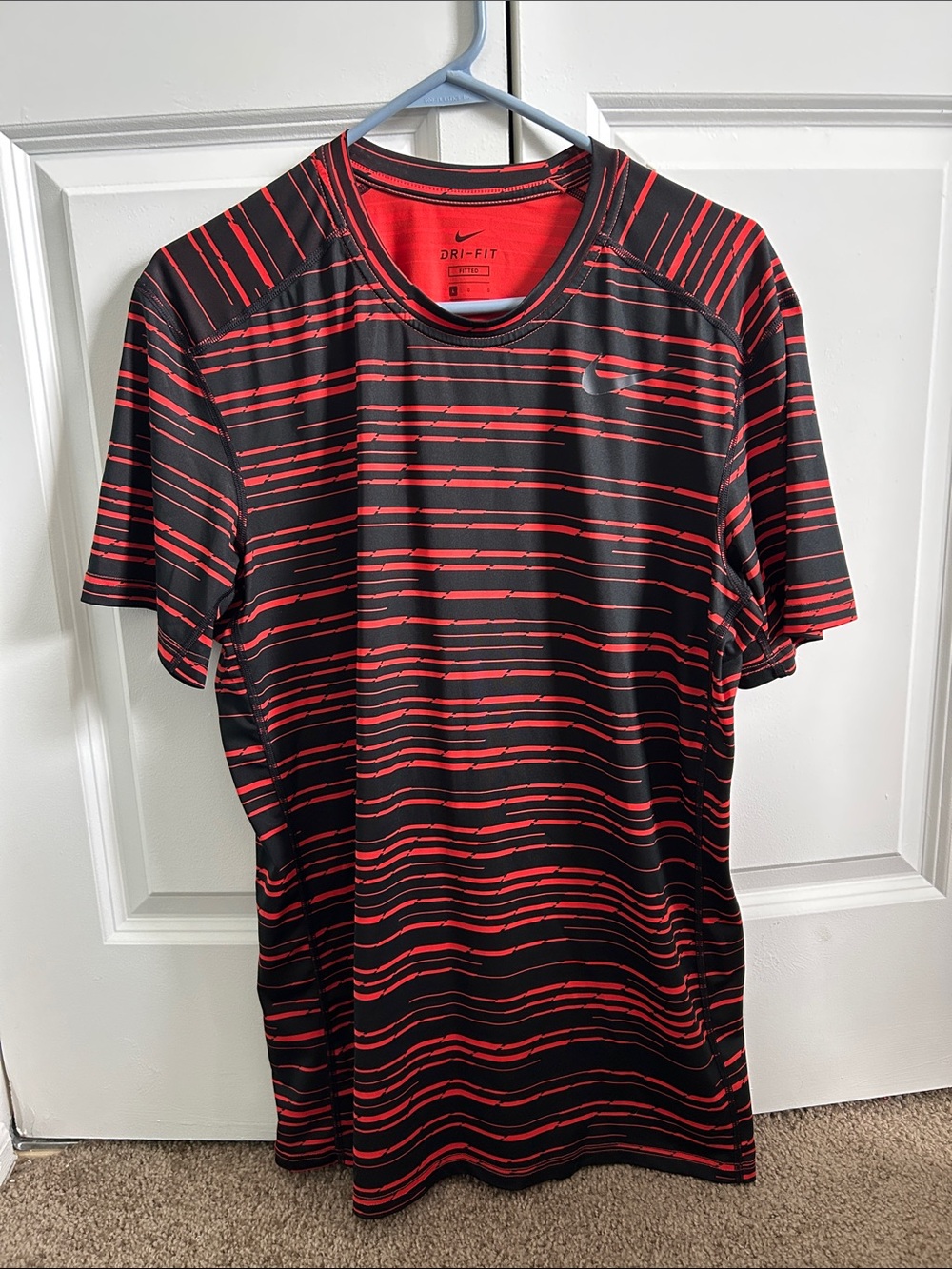 Nike Black & Red Performance Graphic Tee
